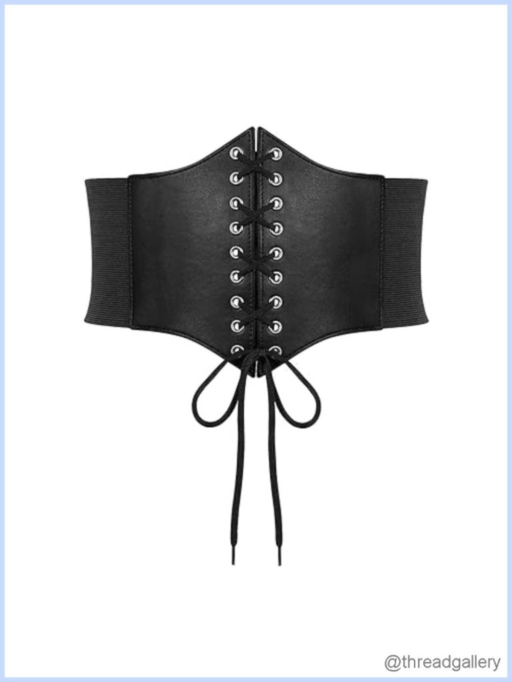 Lace-Up Cinch Corset Belt Elastic Waspie Waist Belt Renaissance Halloween